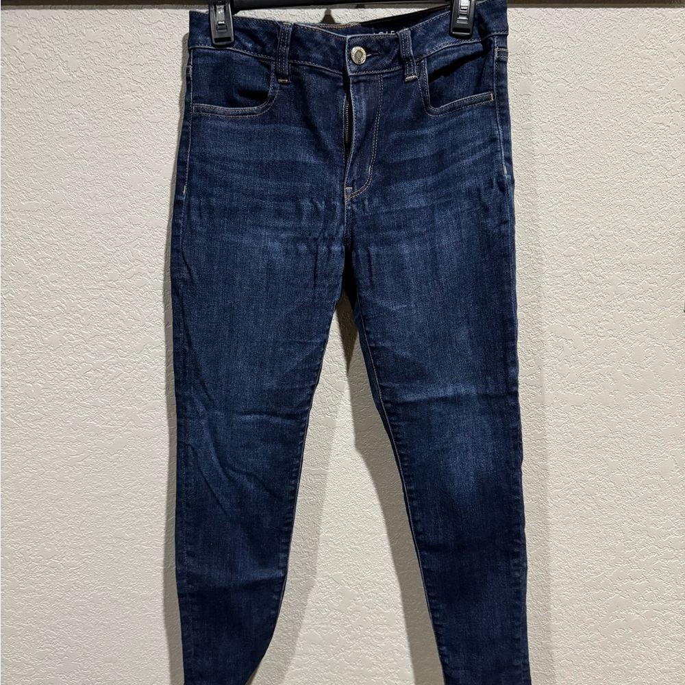 American Eagle Outfitters Dark Blue Skinny Jeans